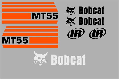 bobcat skid steer stickers|bobcat mt 55 decals.